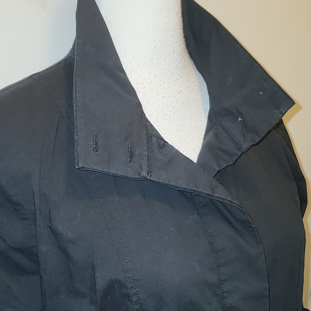 INAE Cotton Blend Shirt Mini Dress Medium Pockets Black - Picture 2 of 10